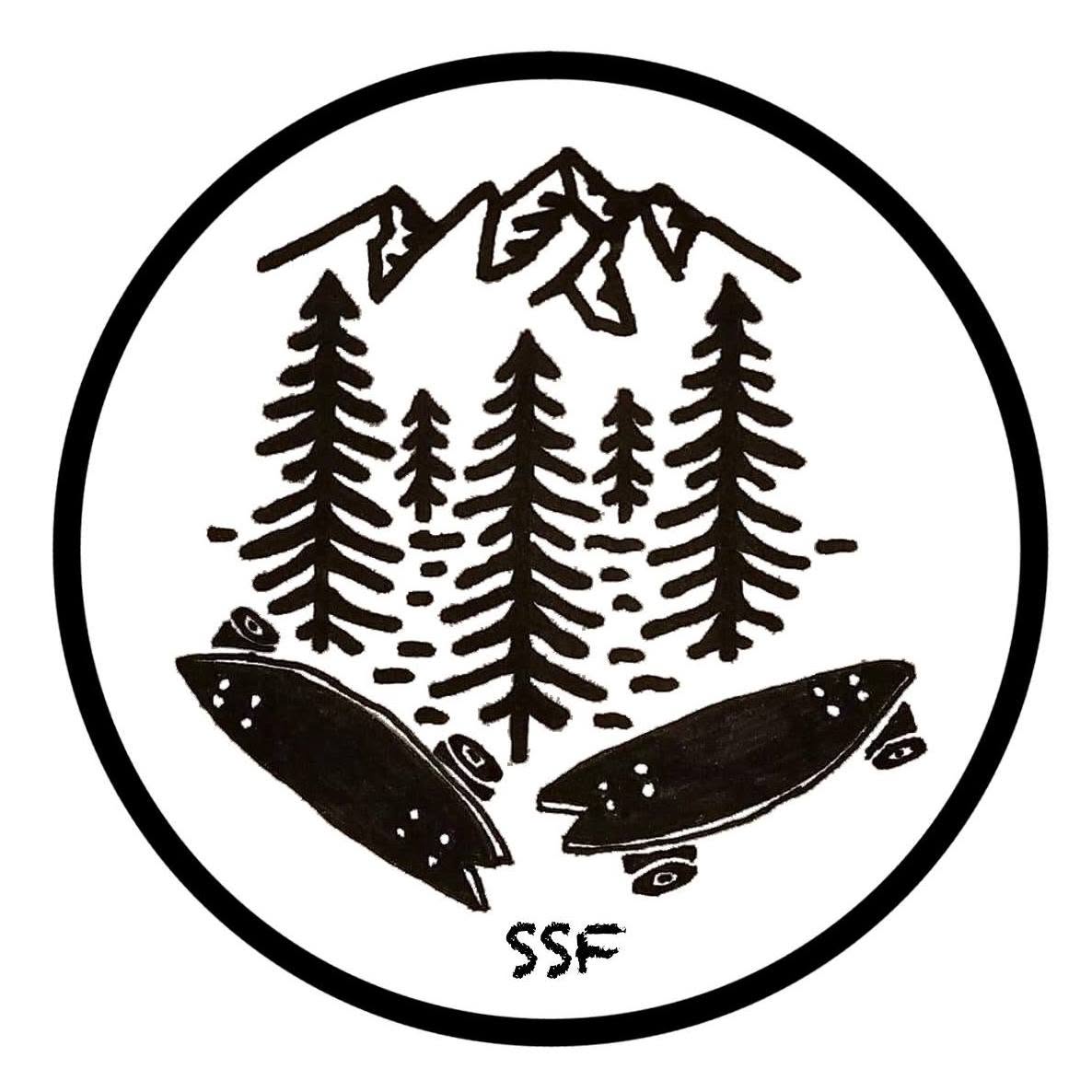 Sälens Skateboardförening logotyp